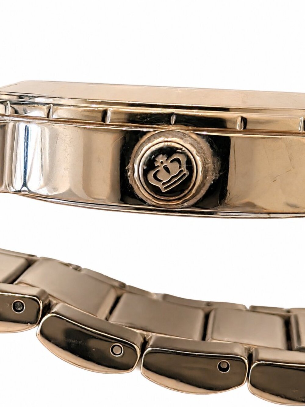 Juicy Couture Gold-Tone Women's Watch – Crown Logo Bracelet Fashion Quartz Watch - Picture 3 of 5